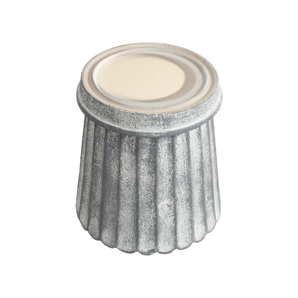 8.1 in Shell Gray Ceramic Planter Pot