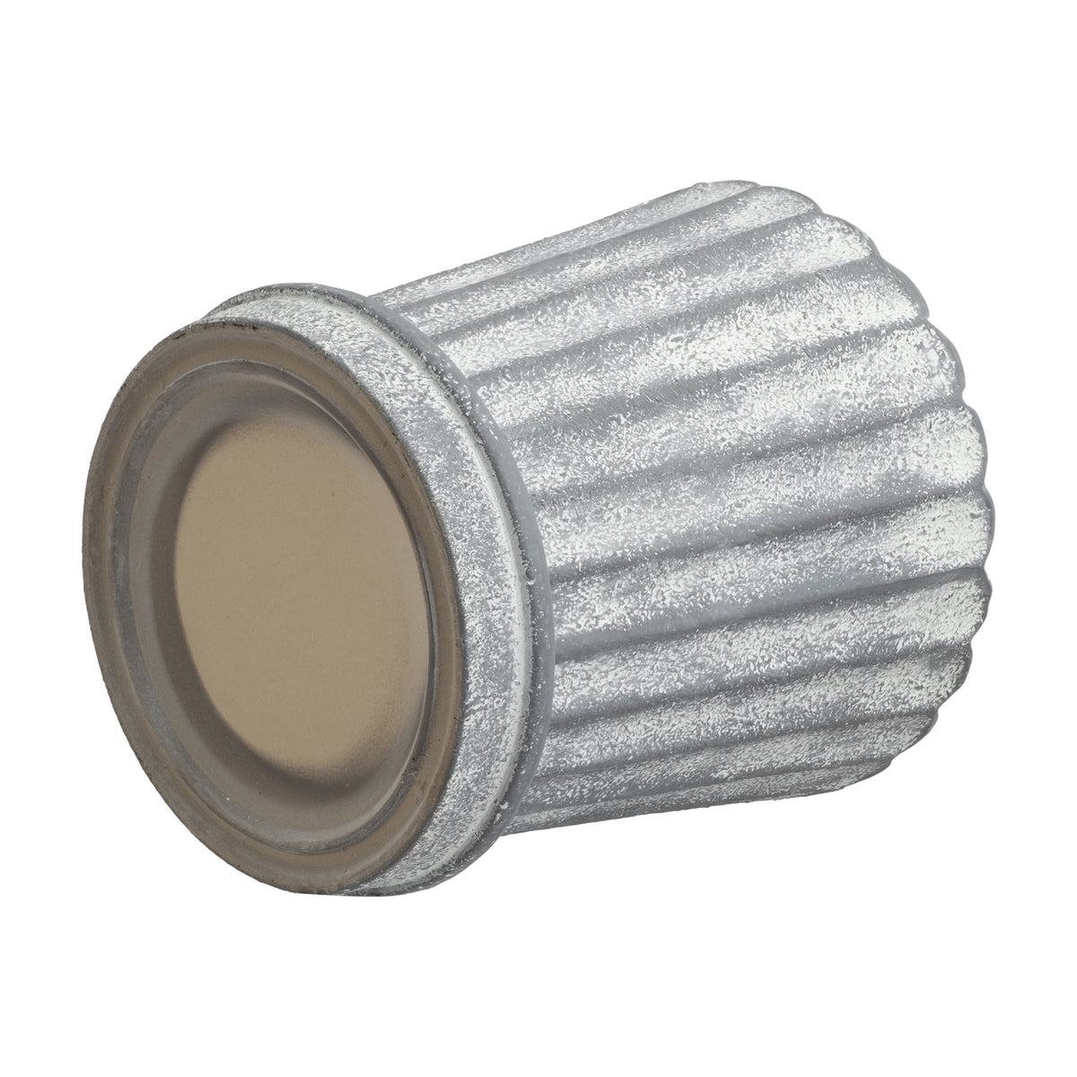 8.1 in Shell Gray Ceramic Planter Pot